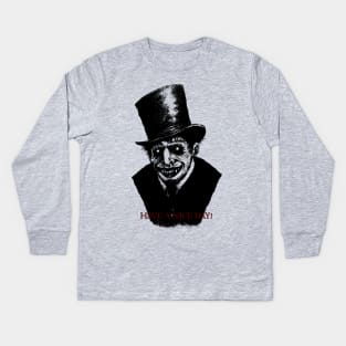 Dr. Jekyll Mr. Hyde Zombie Creep Have a Nice Day! Kids Long Sleeve T-Shirt